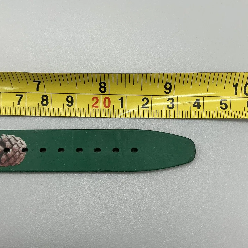 Swatch Pinezone Mens Watch 34mm Green Pinecone Plastic strap New battery